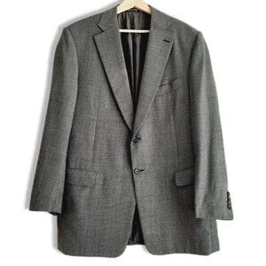 PAL ZILERI Italy Suit Jacket 100% Wool Grey Men's Sz 42 R